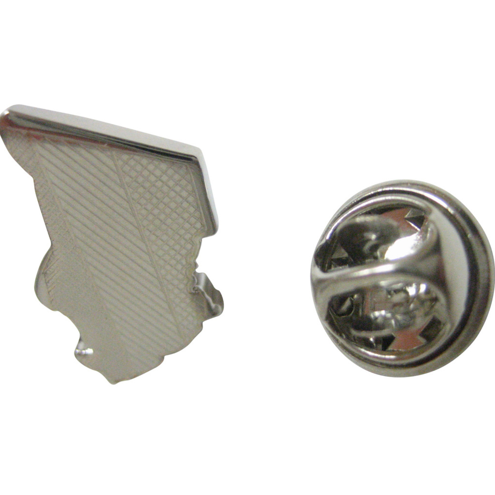 Chad Map Shape And Flag Design Lapel Pin - image 1